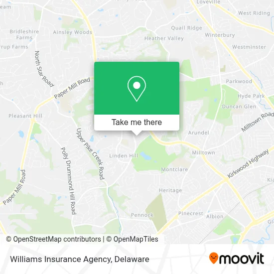 Williams Insurance Agency map