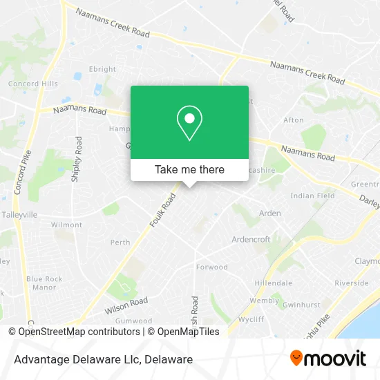 Advantage Delaware Llc map