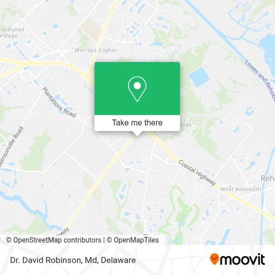 Dr. David Robinson, Md map