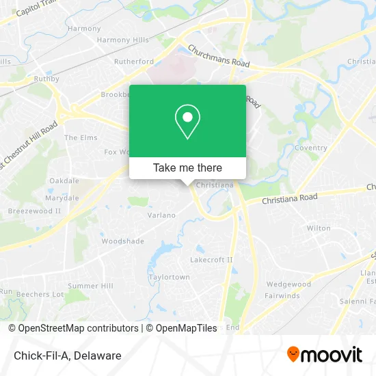 Chick-Fil-A map