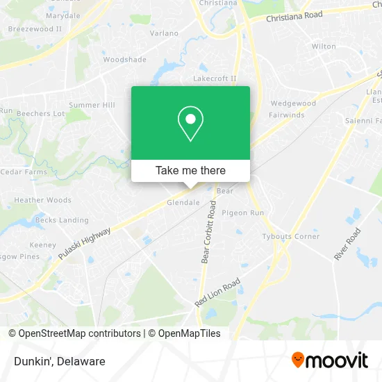 Dunkin' map