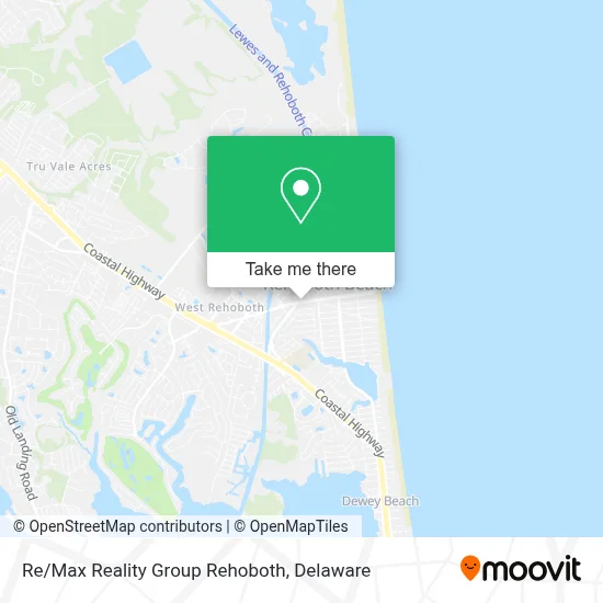 Re/Max Reality Group Rehoboth map