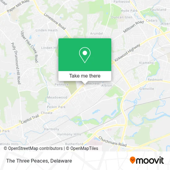 The Three Peaces map