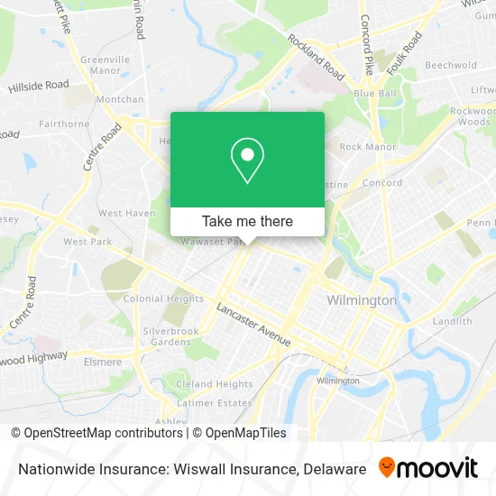 Nationwide Insurance: Wiswall Insurance map