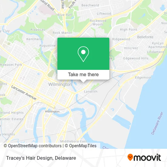 Tracey's Hair Design map