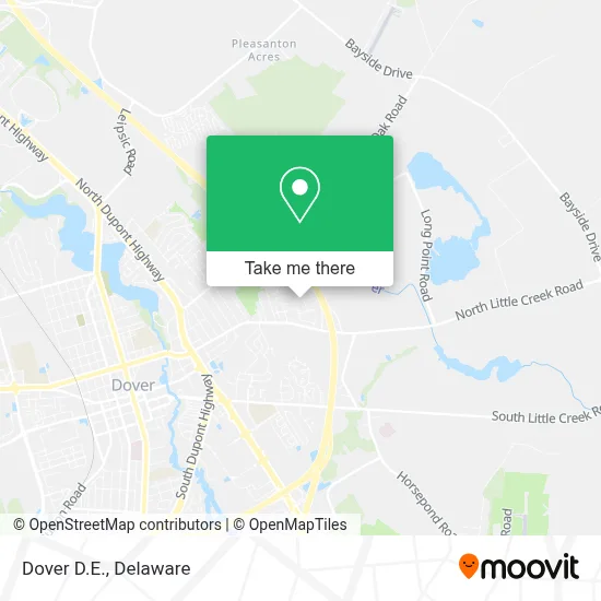 Dover D.E. map