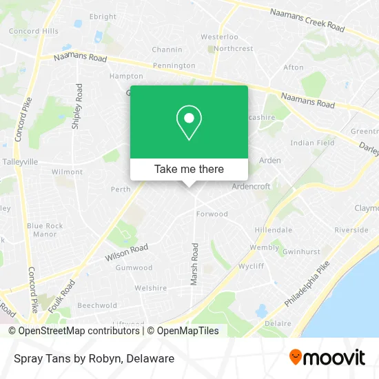 Spray Tans by Robyn map