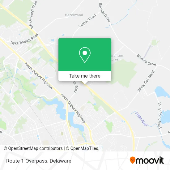 Route 1 Overpass map