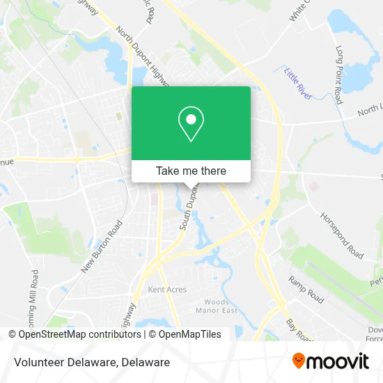 Volunteer Delaware map