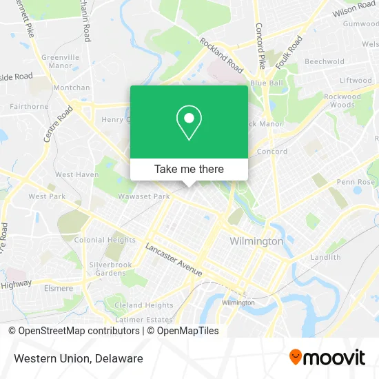 Western Union map