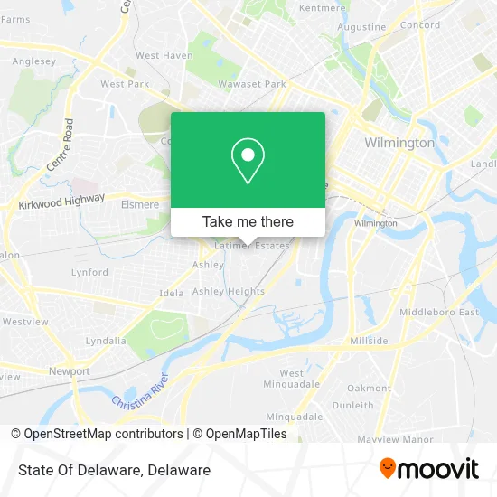 State Of Delaware map