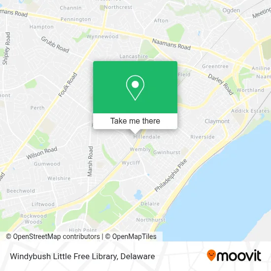 Windybush Little Free Library map