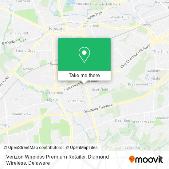 Verizon Wireless Premium Retailer, Diamond Wireless map