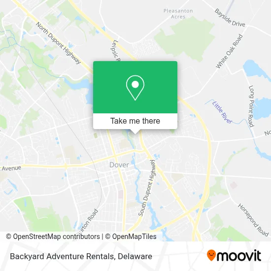 Backyard Adventure Rentals map