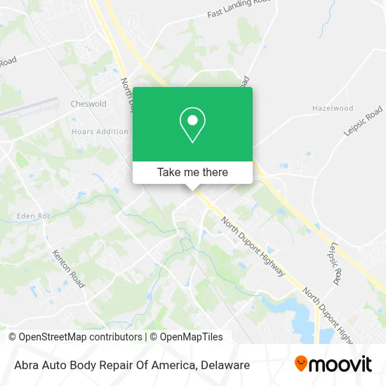 Abra Auto Body Repair Of America map
