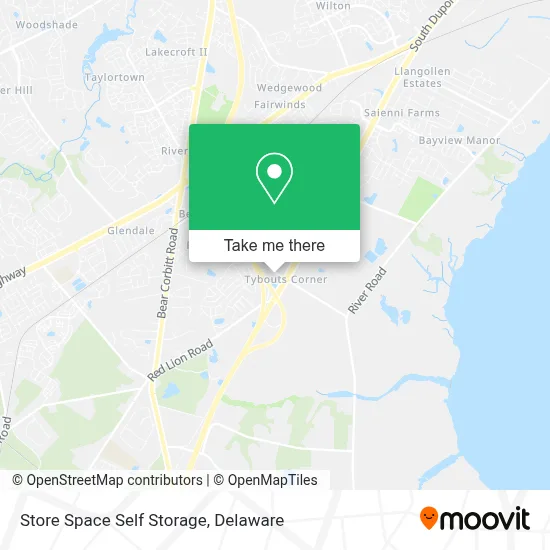 Store Space Self Storage map