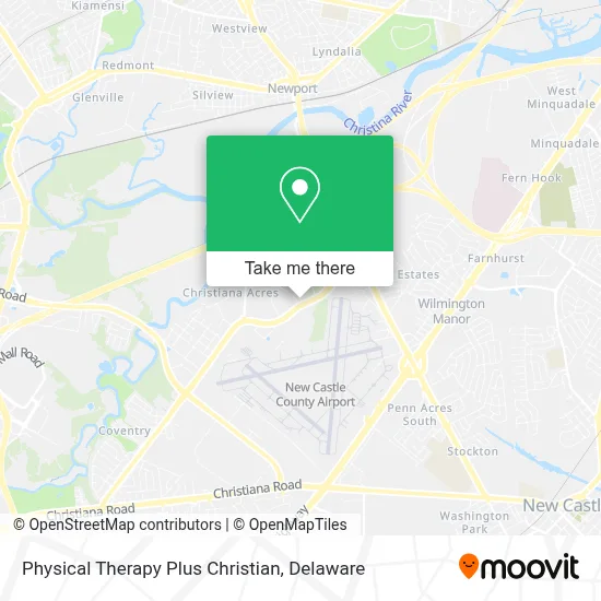 Physical Therapy Plus Christian map