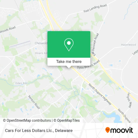Cars For Less Dollars Llc. map