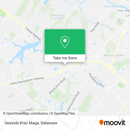 Seaside Krav Maga map