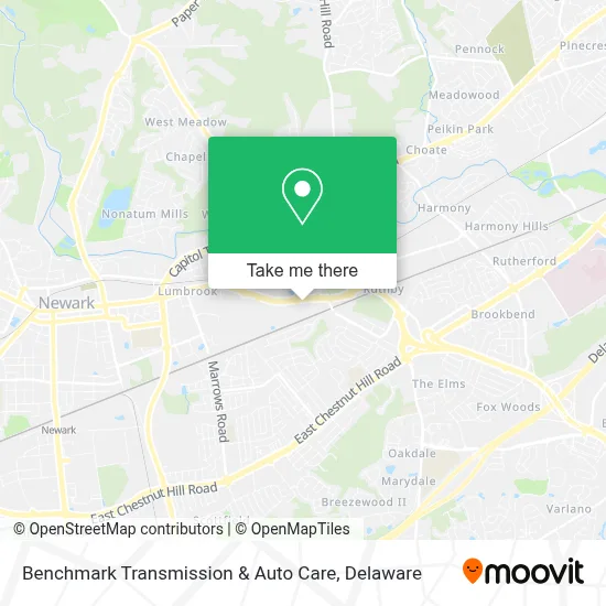 Benchmark Transmission & Auto Care map