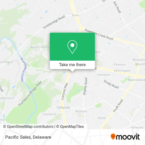 Pacific Sales map
