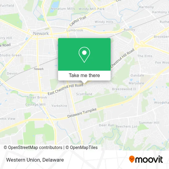 Western Union map