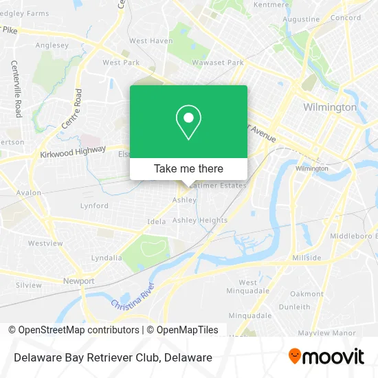 Delaware Bay Retriever Club map
