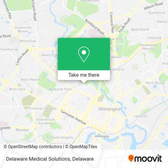Delaware Medical Solutions map