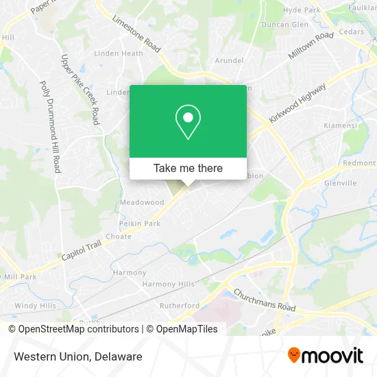 Western Union map