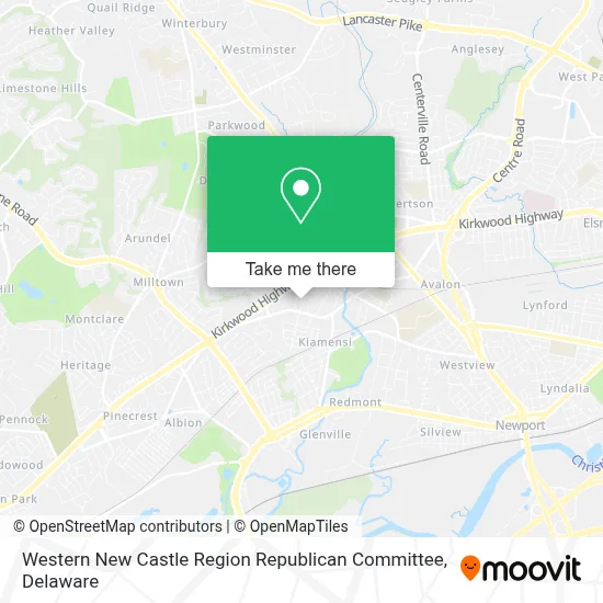 Western New Castle Region Republican Committee map