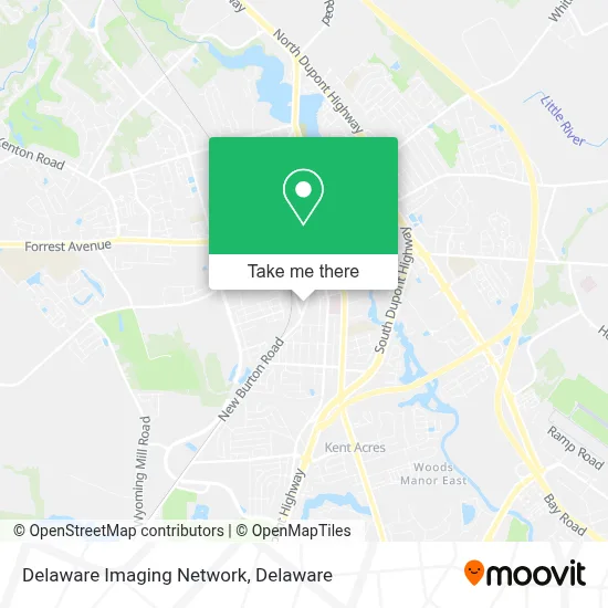 Delaware Imaging Network map