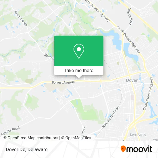 Dover De map