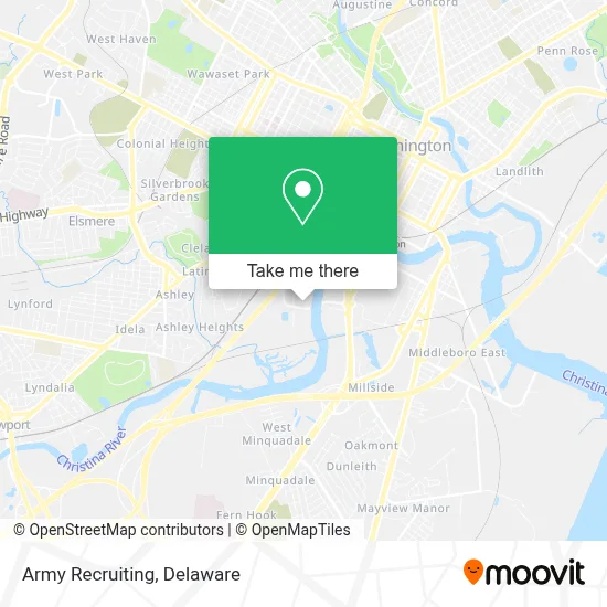 Army Recruiting map