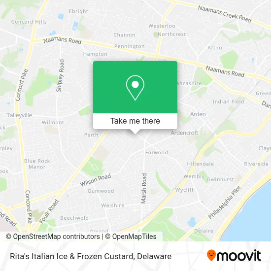 Rita's Italian Ice & Frozen Custard map
