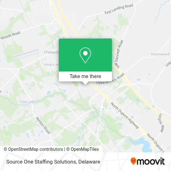 Source One Staffing Solutions map
