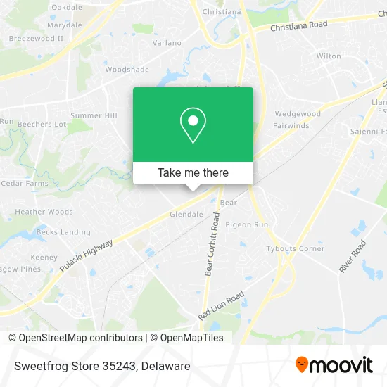 Sweetfrog Store 35243 map