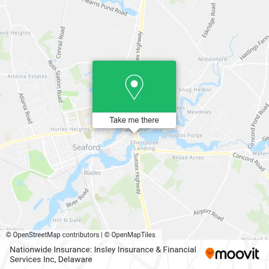 Nationwide Insurance: Insley Insurance & Financial Services Inc map