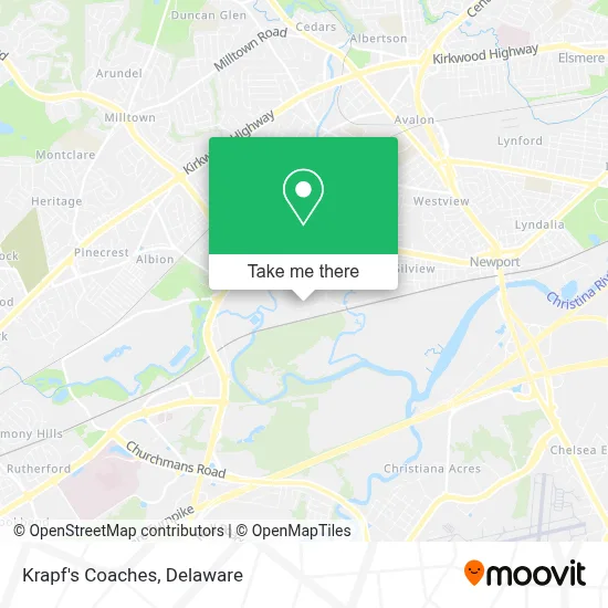 Krapf's Coaches map