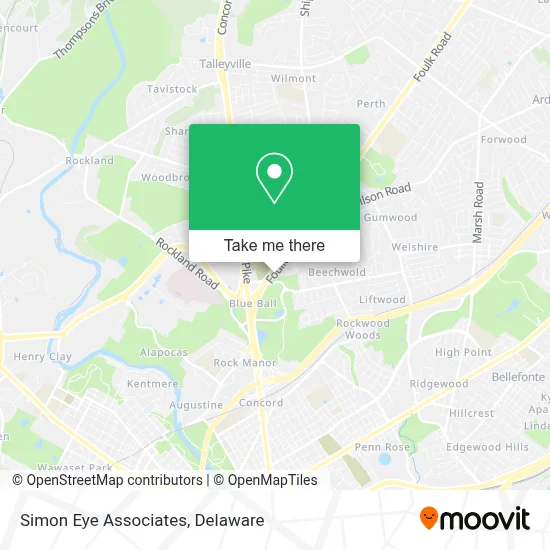 Simon Eye Associates map
