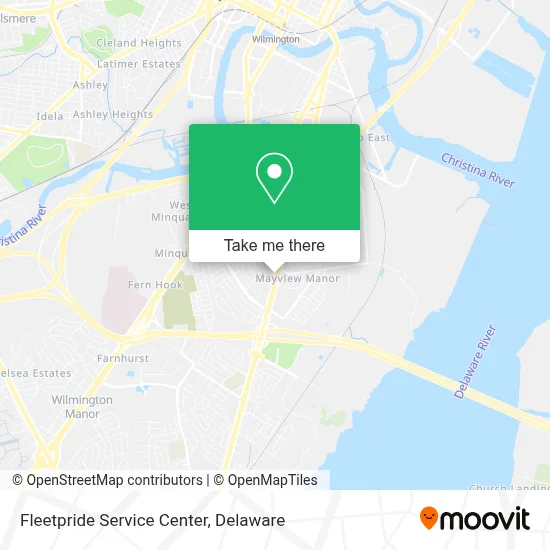 Fleetpride Service Center map