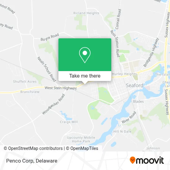 Penco Corp map