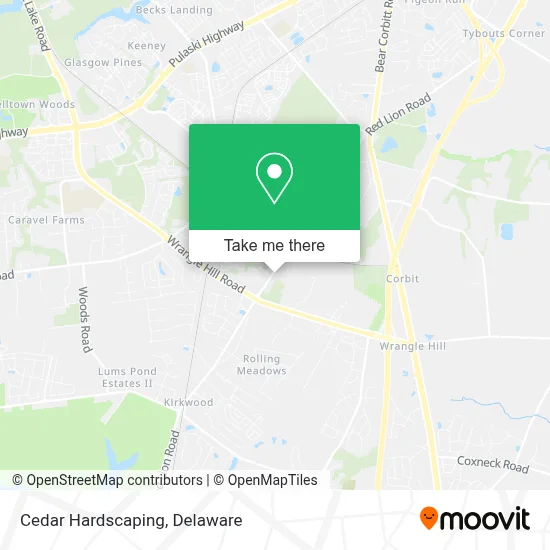 Cedar Hardscaping map