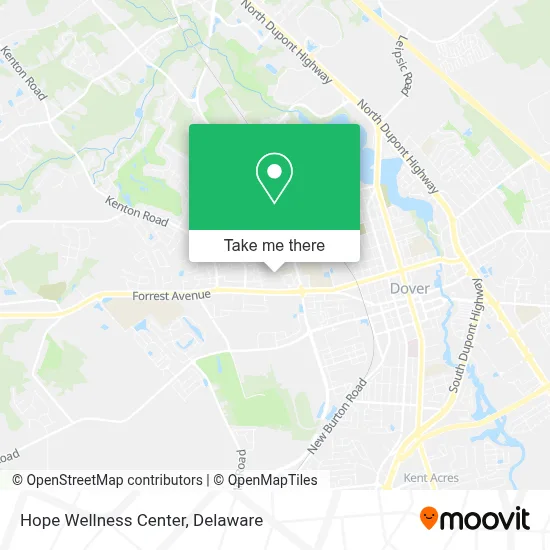 Hope Wellness Center map