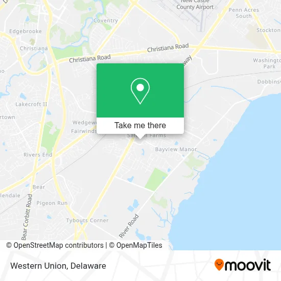 Western Union map