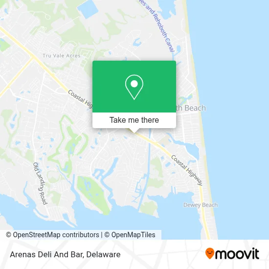 Arenas Deli And Bar map