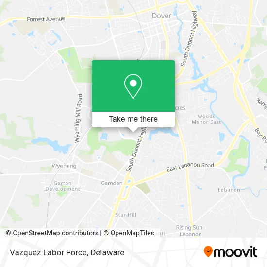 Vazquez Labor Force map