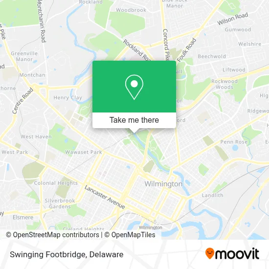 Swinging Footbridge map