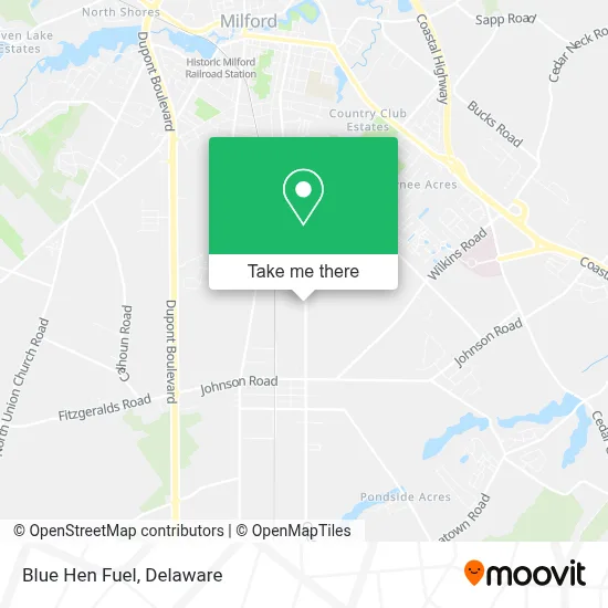 Blue Hen Fuel map