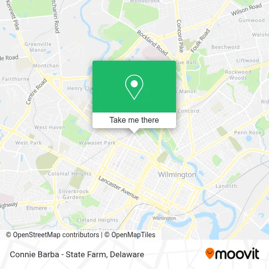 Connie Barba - State Farm map