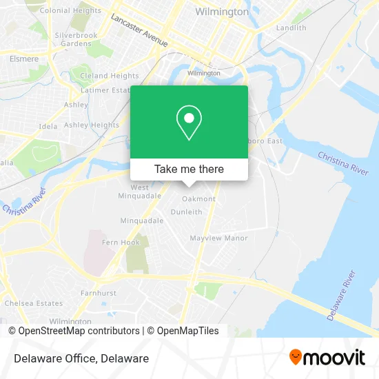 Delaware Office map